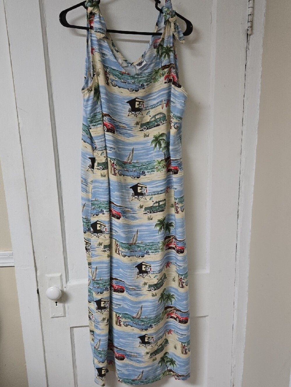 Vintage Disney Catalog Mickey And Minnie Rayon Dress Size XL - Picture 2 of 9